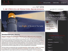 Tablet Screenshot of aklawfirms.com